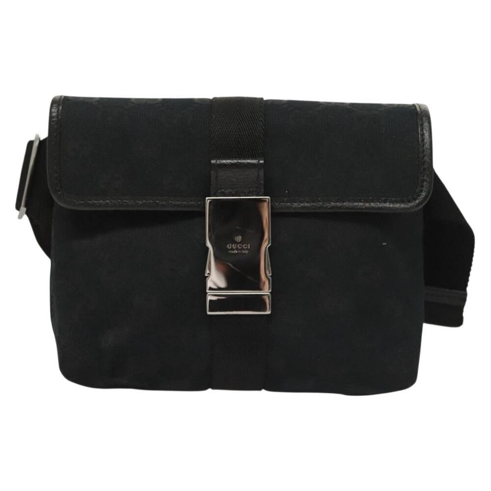Gucci GG Canvas Waist Bag Black
